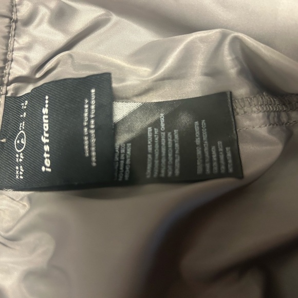 iets frans Y2K inspired rave silver shimmer skirt S - Picture 11 of 11